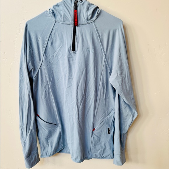 ASRV Men's Thermal Training Hoodie Trio Black / Blue / Stone - Picture 2 of 8